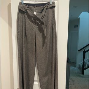 Banana Republic Belted Pant - Houndstooth pattern